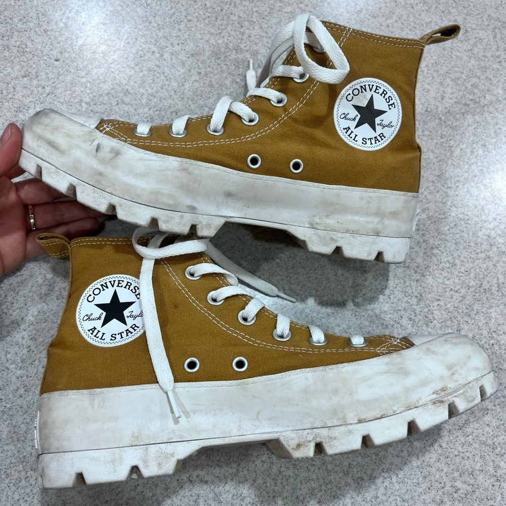 Converse Women's Chuck Taylor All Star Lugged 2.0 Platform Shoes A02565C Clay - Picture 7 of 8